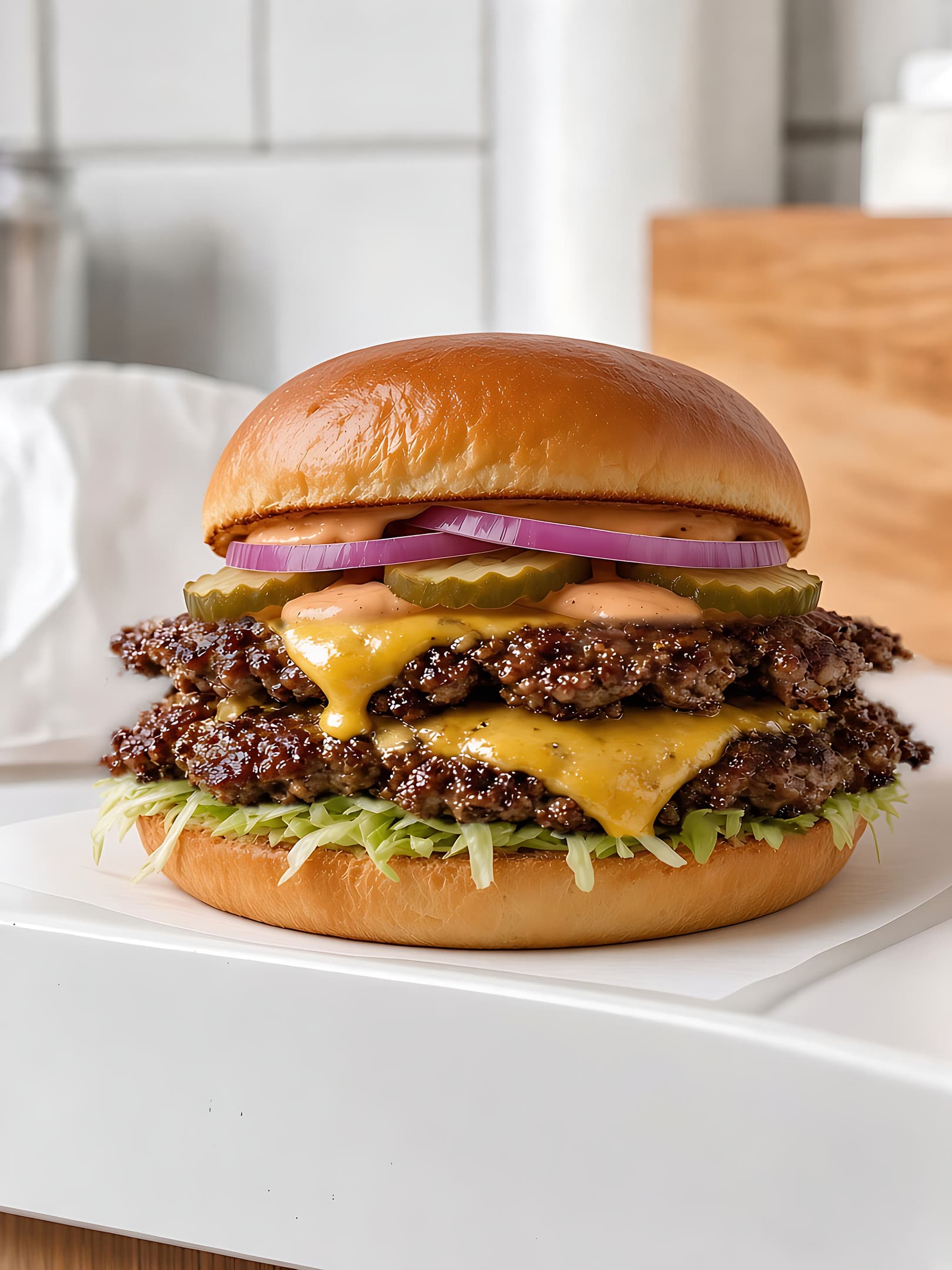 The Smash Burger Background